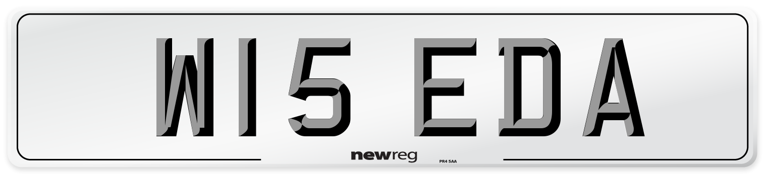 W15 EDA Number Plate from New Reg